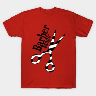 Barber Magic - black and white T-Shirt